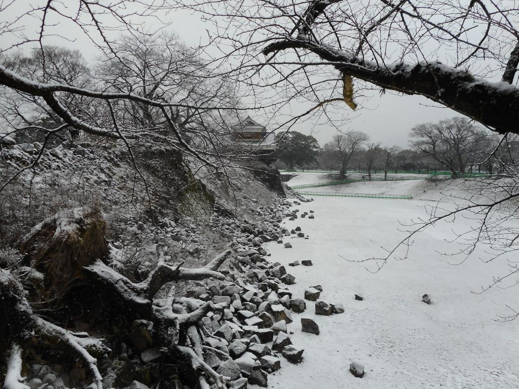 雪景色の戌亥櫓（2018.1.11撮影）